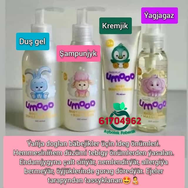 Ýaňja doglan bäbejikler üçin ideg önümleri by Aýbölek Faberlic Aşgabat