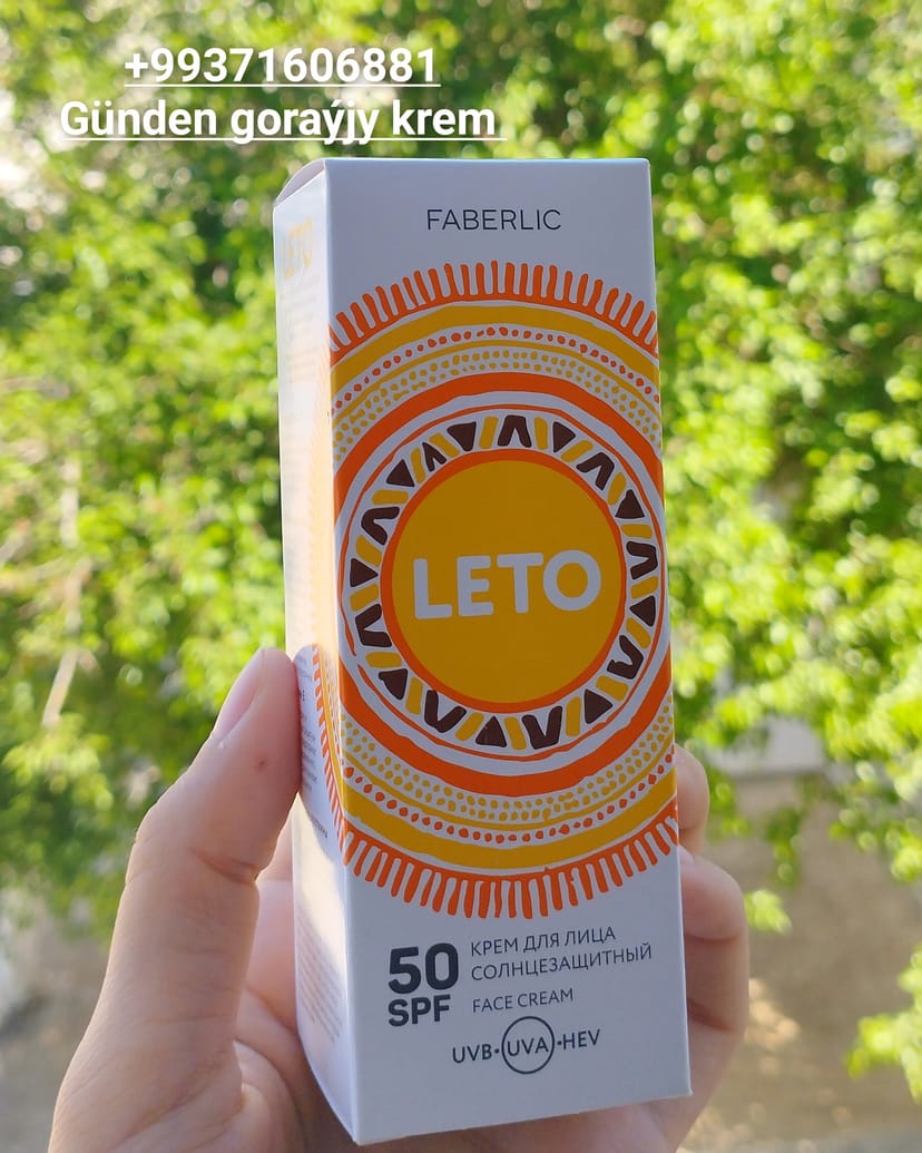 Günden goraýjy Spf50 krem. Leto Faberlic 