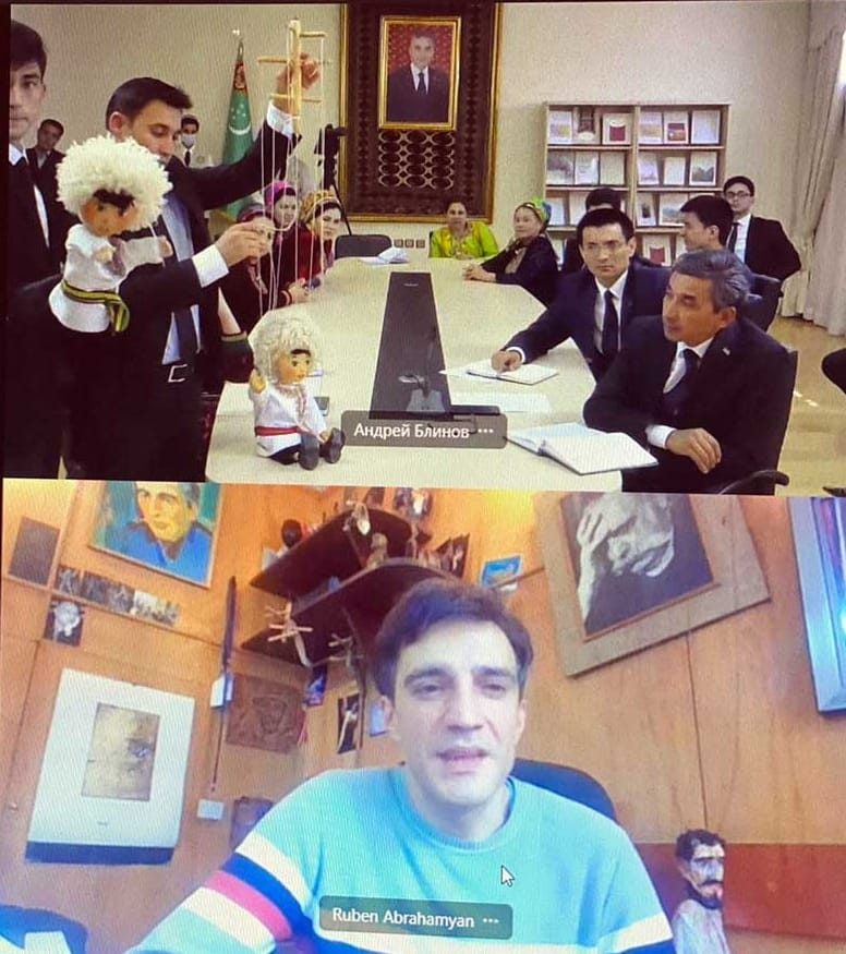 Puppet theaters of Ashgabat and Yerevan held an online meeting