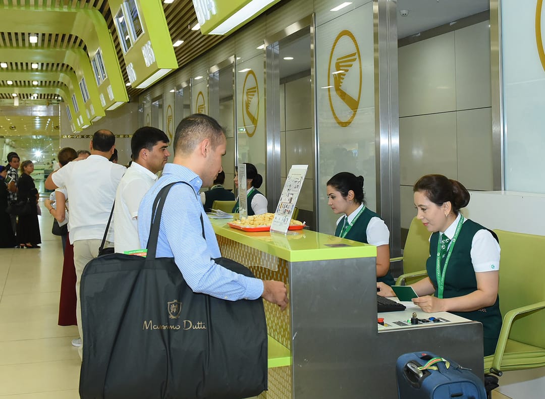 Авиакомпания «Туркменистан» перешла на новую систему провоза багажа Piece Concept