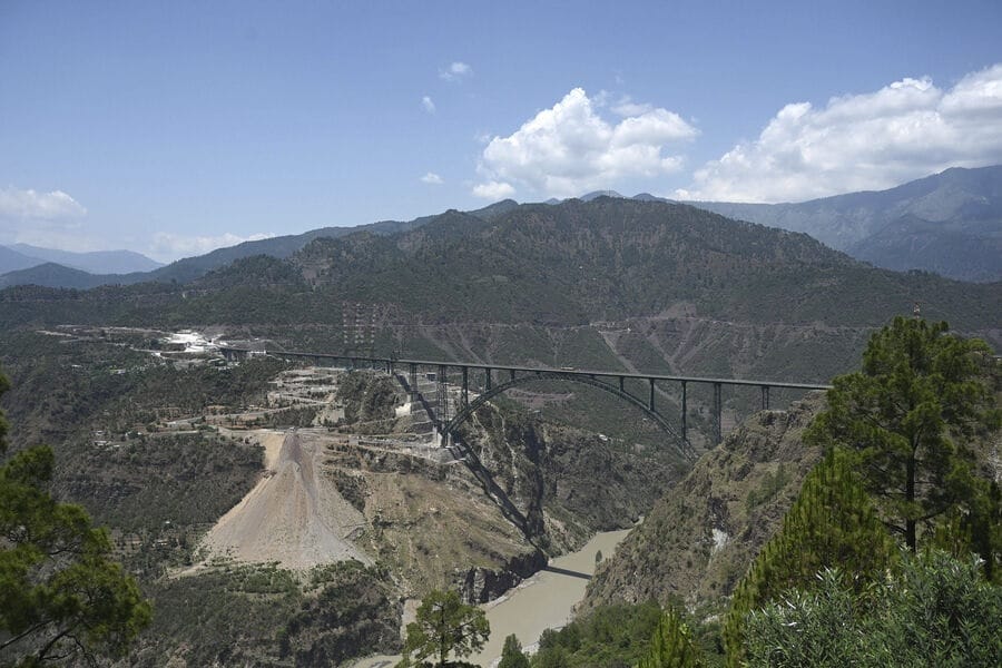 The highest railway bridge in the world was opened in India
