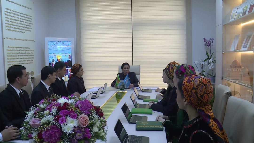 Türkmen üniversitesinde yeni UNESCO Kulübü açıldı