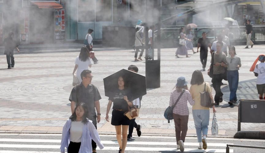 Ýaponiýada bir hepdede 18 adam gün urmadan heläk boldy
