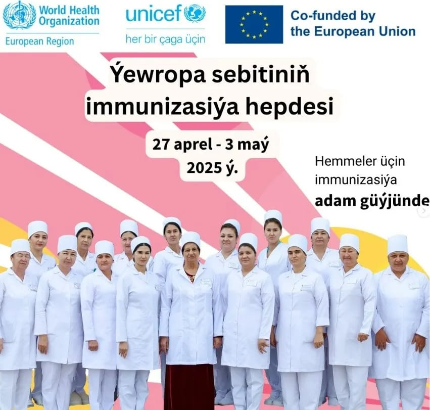 Türkmenistanda immunizasiýa hepdeligi geçirilýär