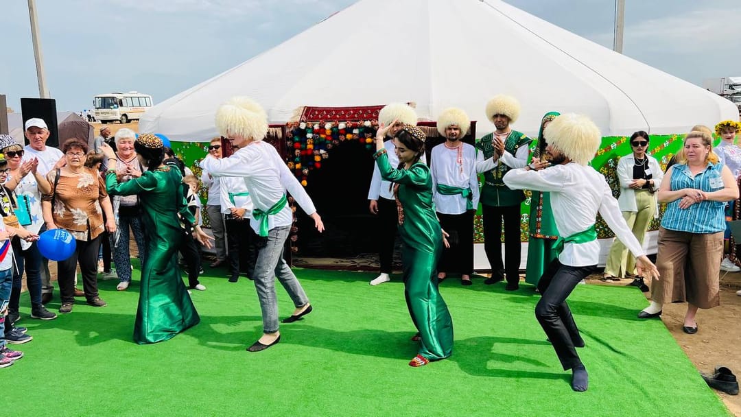Turkmen culture was presented at the All-Russian rural Sabantuy in the Astrakhan region