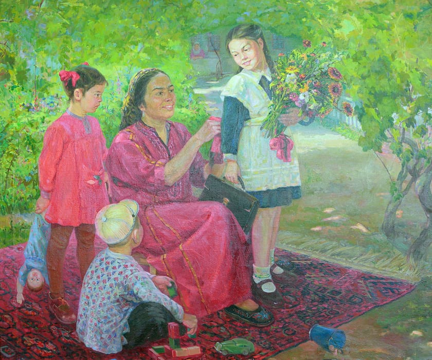 В музее Ашхабада открыта художественная выставка к Дню знаний и студенческой молодёжи