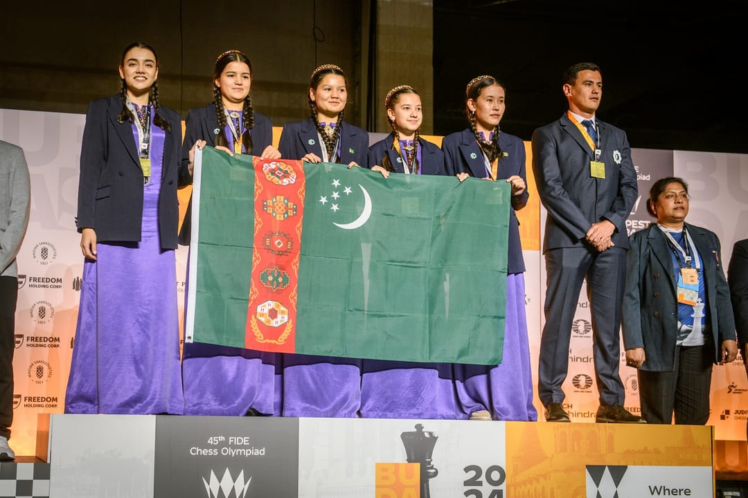 Turkmenistan women's chess team entered world TOP-50 rankings for the first time