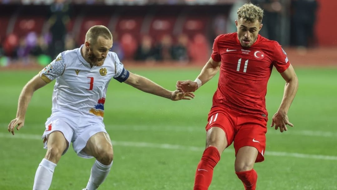 Teams of Armenia and Turkey played a draw in the qualifying match for Euro 2024 football