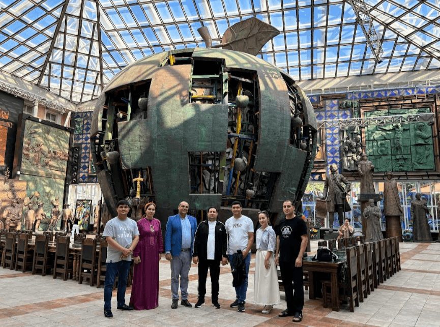 A delegation of musicians from Turkmenistan arrived in Moscow to participate in a concert