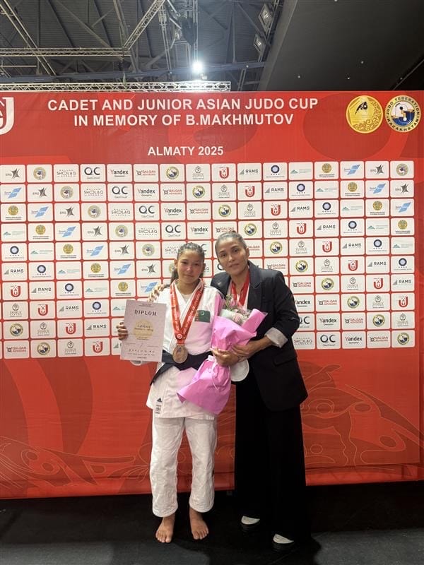 15-year-old student of Gulbadam Babamuratova won bronze at the Asian Judo Cup