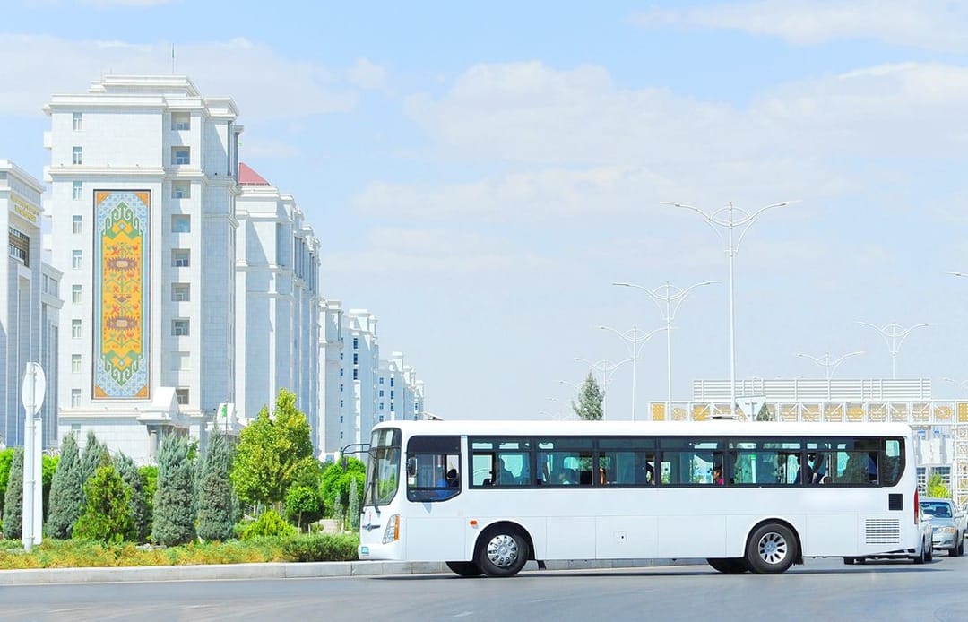 In Ashgabat, now you can apply and order bus rental online