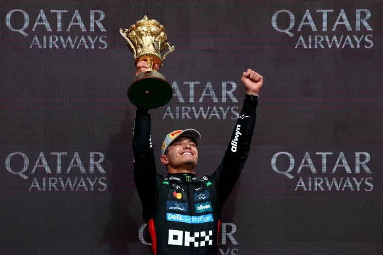 Formula 1'de 2025 sezonunun 12. yarışı olan Büyük Britanya Grand Prix'sini, Lando Norris kazandı
