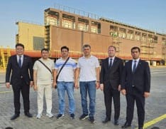 Deputy Minister of Transport of Uzbekistan visited the “Balkan” shipyard in Turkmenistan