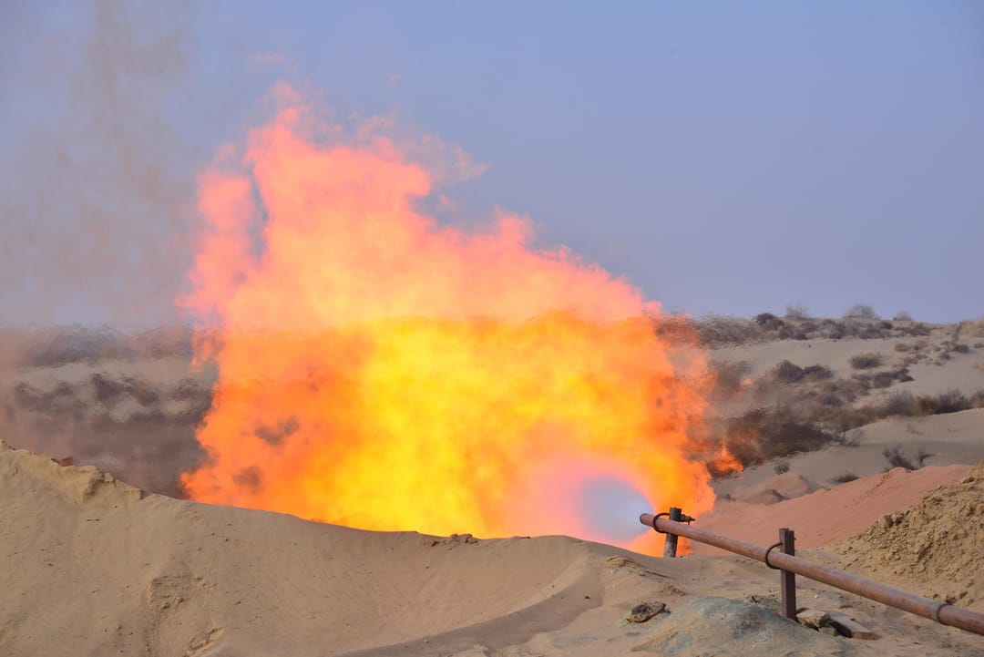 In Turkmenistan, the resulting inflow of natural gas from new wells
