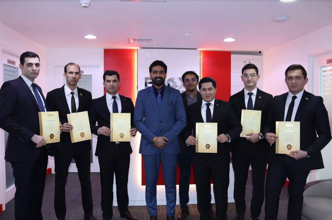 Employees of the Main State Service “Türkmenstandartlary” received “ETHICAL HACKING V12” certificates during a study tour in Dubai