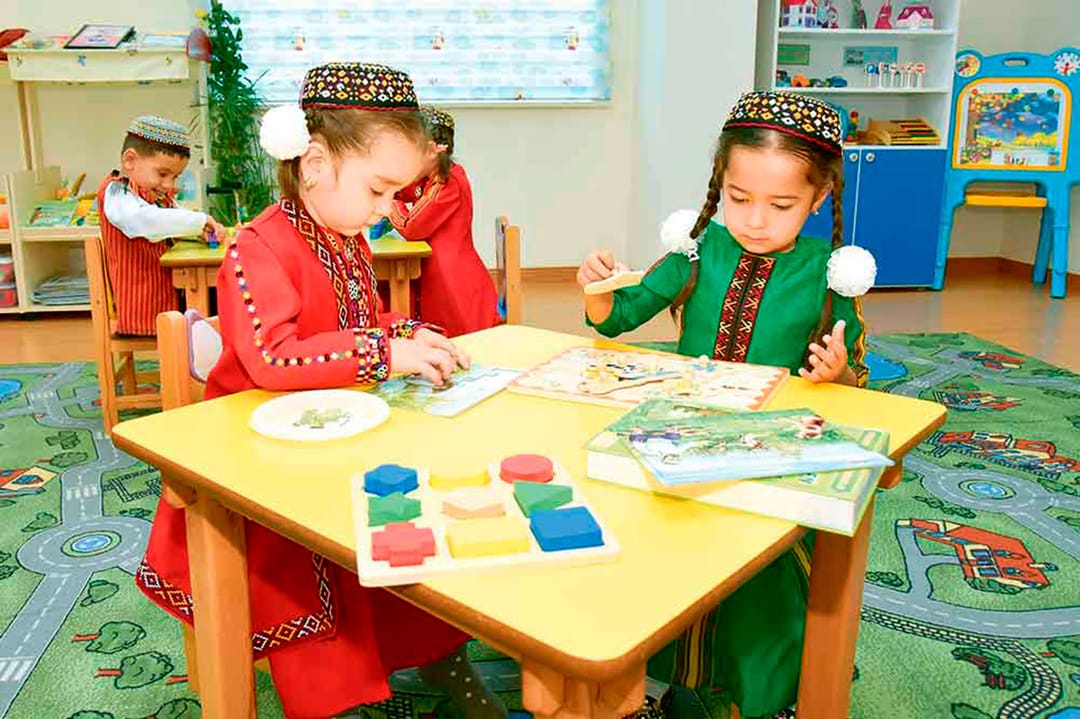 На севере Туркменистана начато строительство современного детского сада