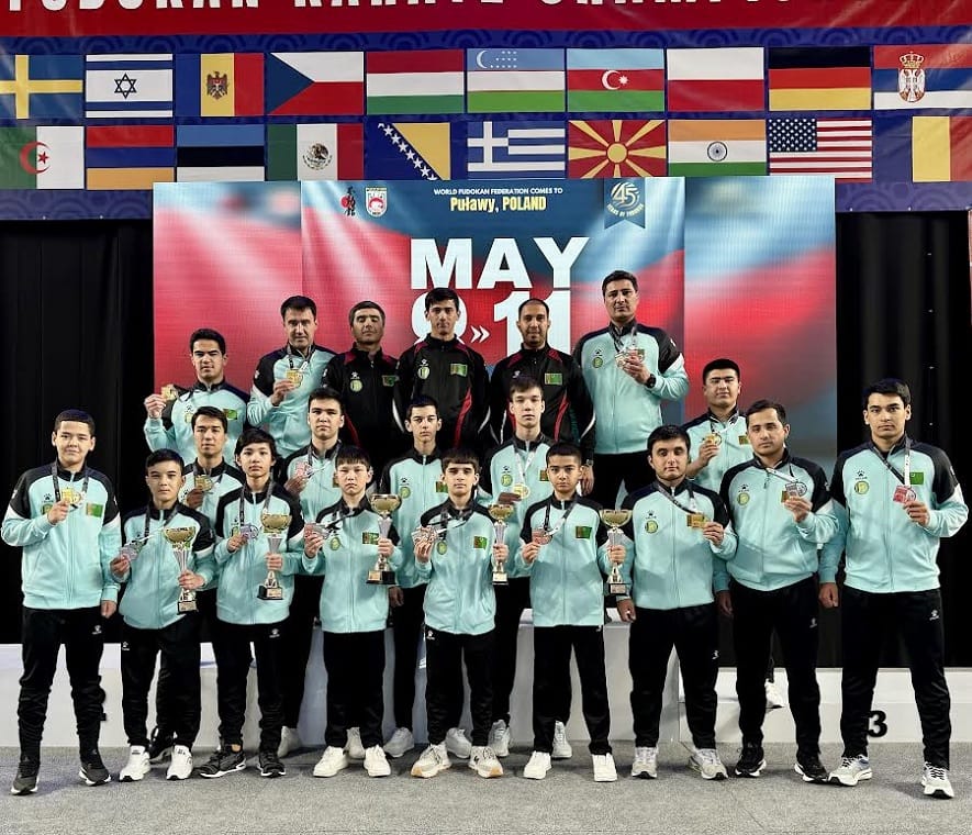 Türkmenistanly türgenler fudokan-karate boýunça dünýä çempionatynda 21 medal gazandylar