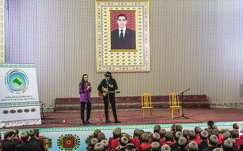 Türkmen milli konserwatoriýasynda italiýan sazandasy Antonio Onoratonyň konserti geçirildi