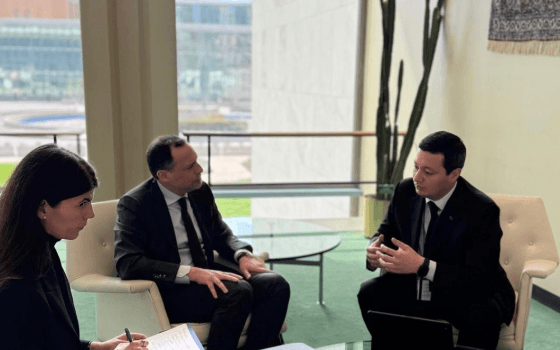 Türkmen heyeti ile Birleşmiş Milletler UNESCO Ofisi Direktörü arasında bir görüşme gerçekleştirildi