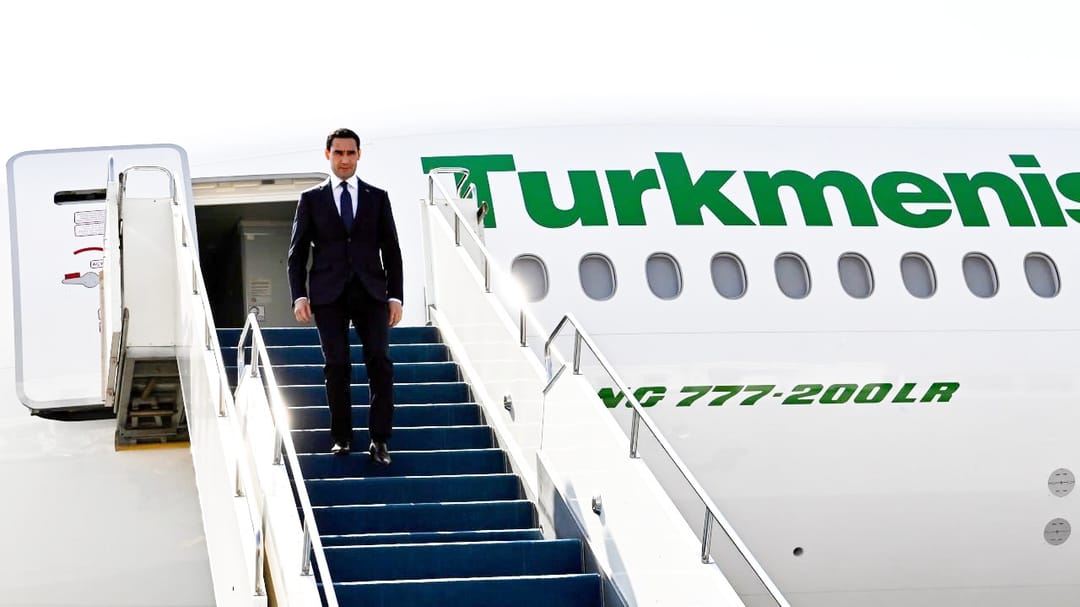 Türkmenistan Cumhurbaşkanı, Orta Asya-Çin zirvesi için Astana'ya gitti