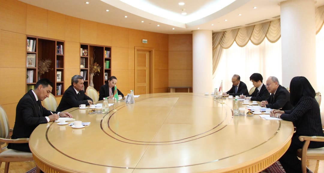 Türkmenistanyň DIM-niň ýolbaşçysy Ýaponiýanyň ilçisi bilen hyzmatdaşlyk meselelerini ara alyp maslahatlaşdy