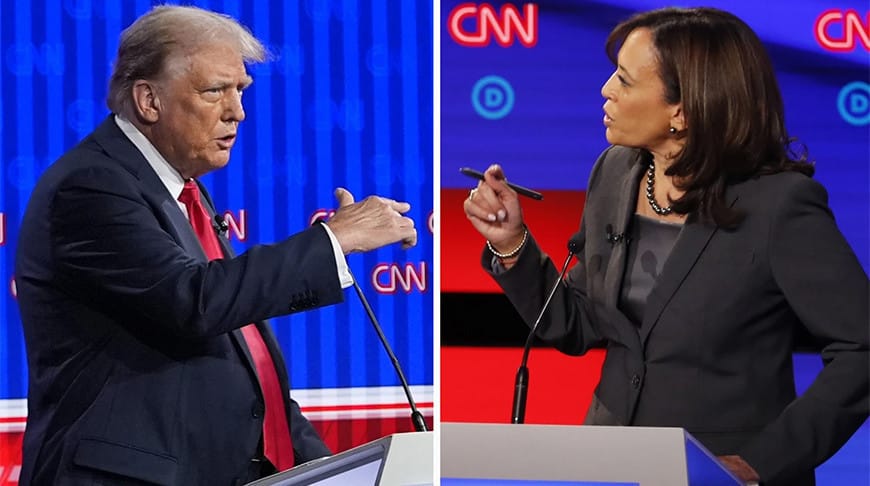 Harris teleçekişmelerde sesleriň 44 göterimi bilen ýeňiş gazandy