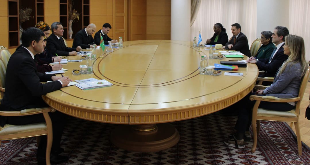 Türkmenistanyň we BMG-niň bilelikde geçirjek çäreleri ara alnyp maslahatlaşyldy