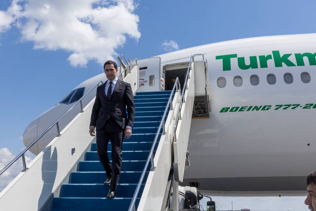 Президент Туркменистана прибыл в Астану для участия в саммите «Центральная Азия – Италия»