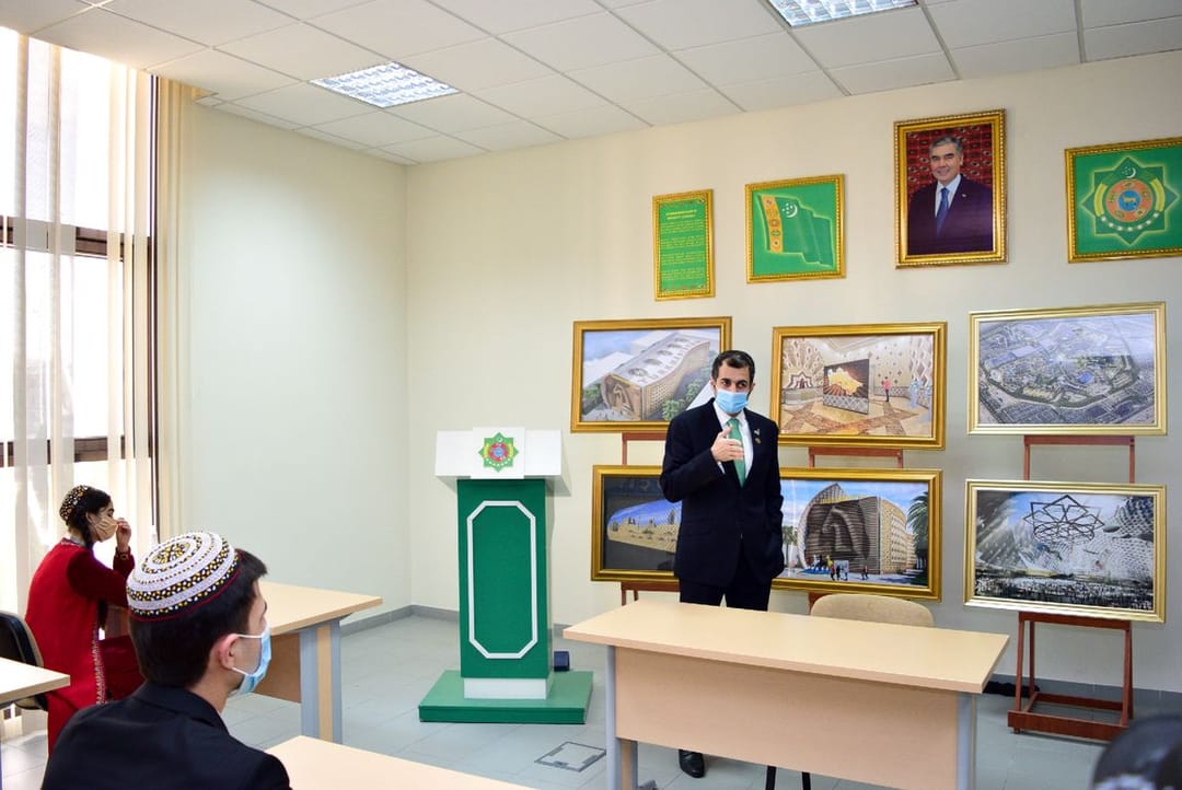 The head of the UAE diplomatic mission visited Institute of International Relations of the Ministry of Foreign Affairs of Turkmenistan on the topic of EXPO Dubai 2020