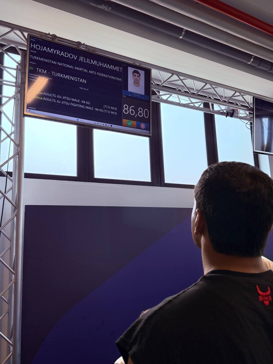 Turkmen athletes successfully weigh in before jiu-jitsu tournament in Rome