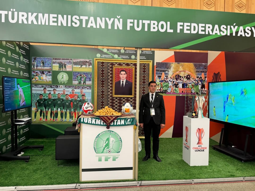 AFC Challenge League Cup presented at Kids Expo in Ashgabat