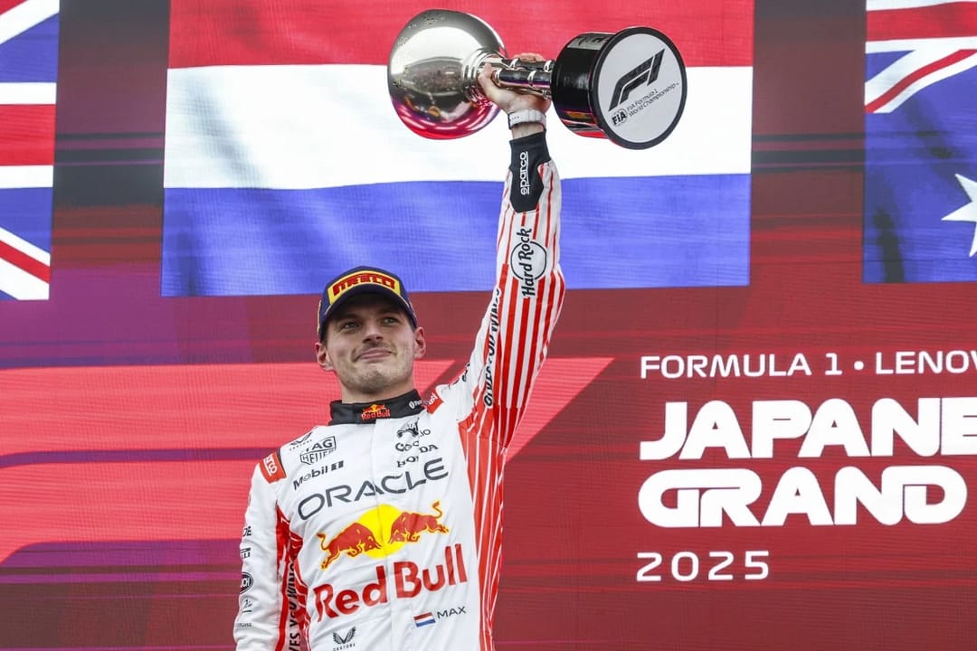 Formula 1'de 2025 sezonunun üçüncü yarışı olan Japonya Grand Prix'sini Max Verstappen kazandı