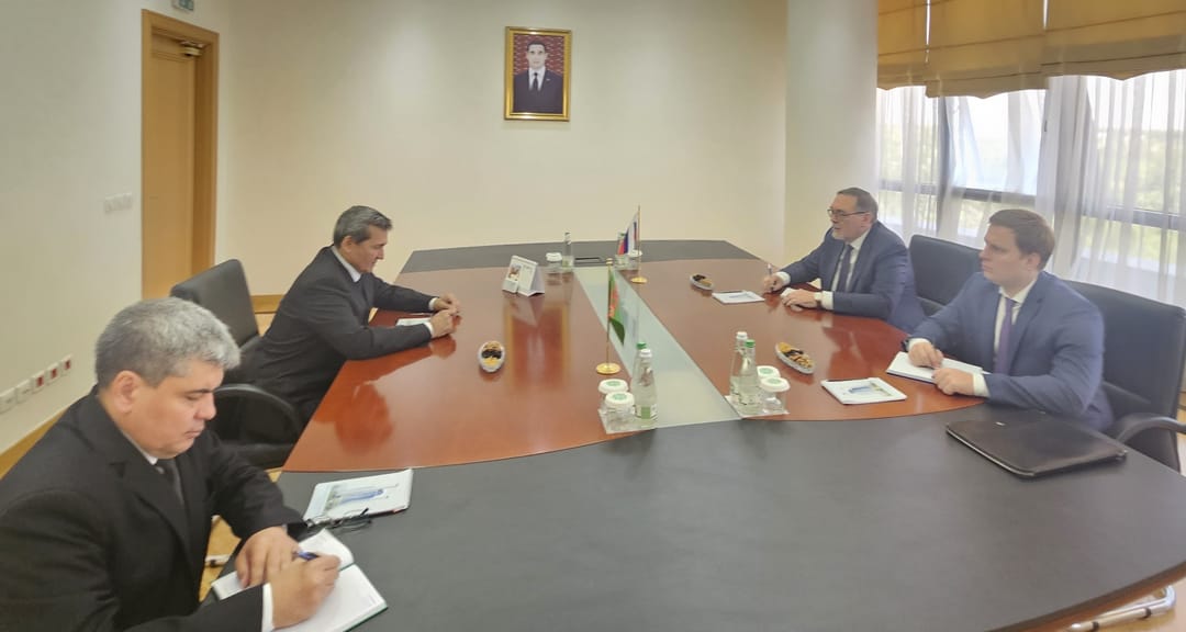 Rashid Meredov met with the Russian ambassador at the Ministry of Foreign Affairs of Turkmenistan