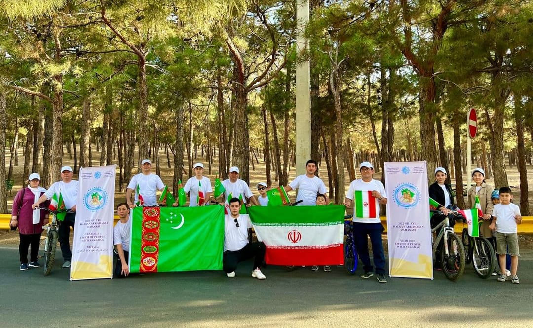 Türkmenistanyň Eýrandaky ilçihanasy tarapyndan welosiped ýörişi geçirildi