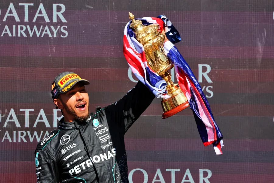 Formula 1'de 2024 sezonunun 12. yarışı olan Britanya Grand Prix'sini, Lewis Hamilton kazandı