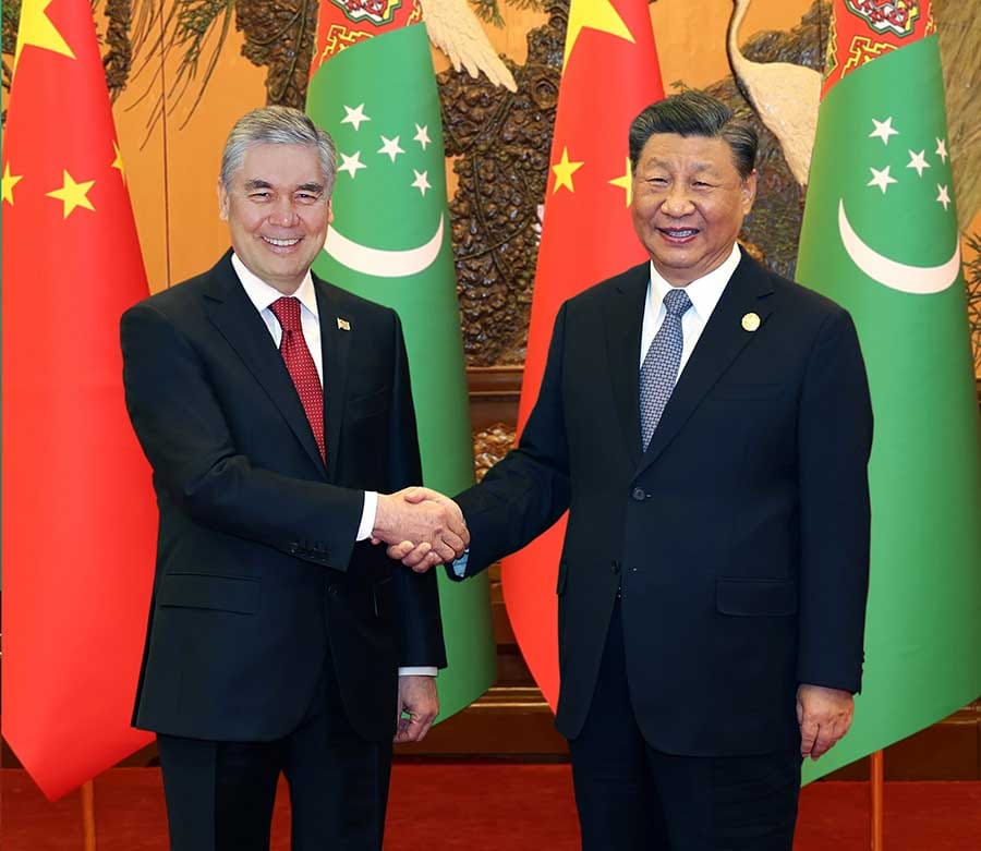 Gurbanguly Berdimuhamedowyň Hytaý Halk Respublikasynyň Başlygy Si Szinpin bilen duşuşygyndaky çykyşy