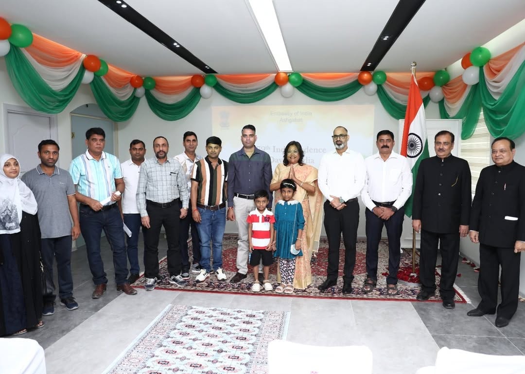 Hindistanyň Aşgabatdaky ilçihanasy ýurduň Garaşsyzlygyň 79 ýyllygyny belledi