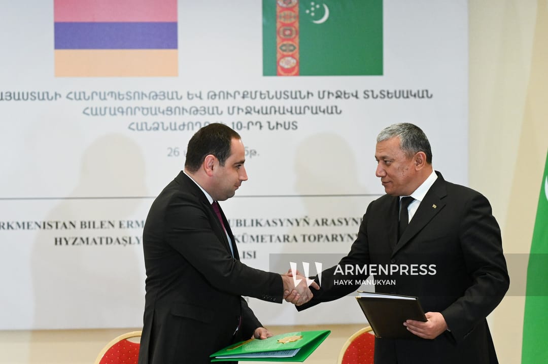 Erivan’da Hükümetlerarası Türkmen-Ermeni Ekonomik İşbirliği Komitesi’nin toplantısı yapıldı