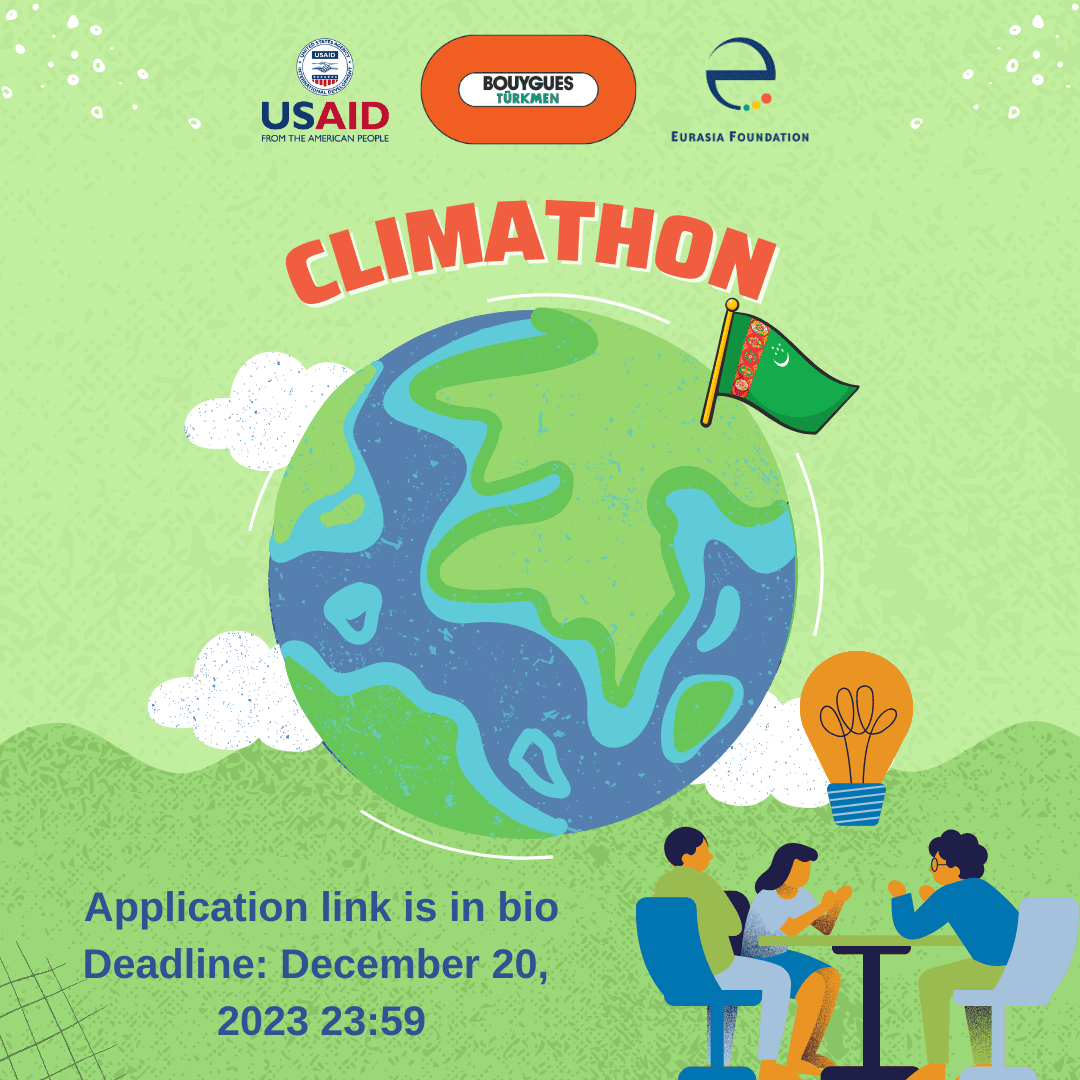 A climathon will be held in Turkmenistan for the first time