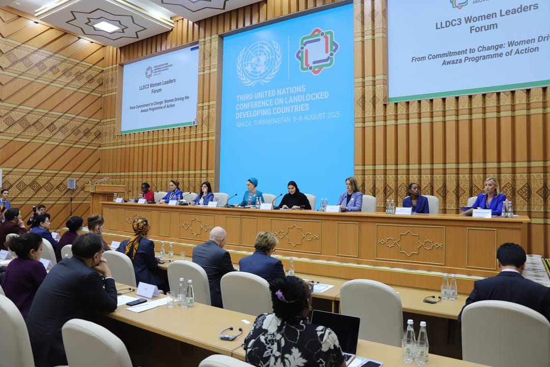 UNDP took an active part in the LLDC3 forum in Turkmenistan