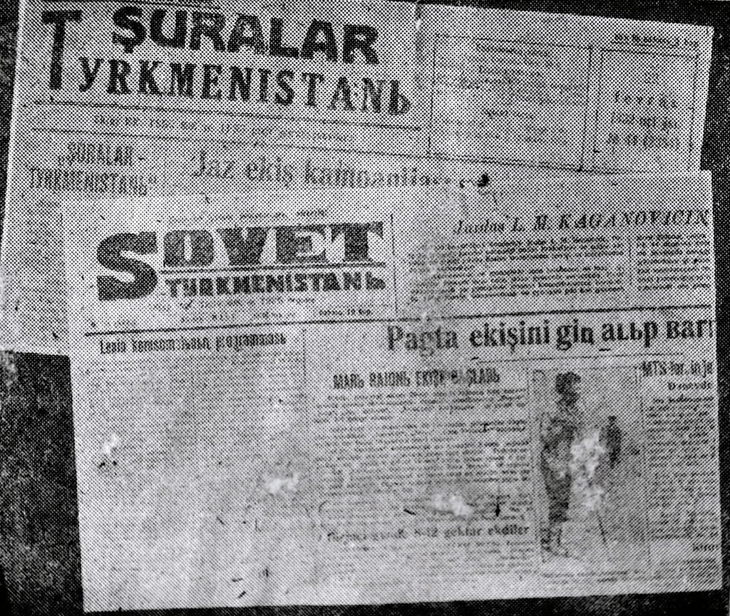 Serdar Berdimuhamedov'a “Pravda” ve “Sovet Türkmenistany” gazetelerinin ender sayıları hediye edildi
