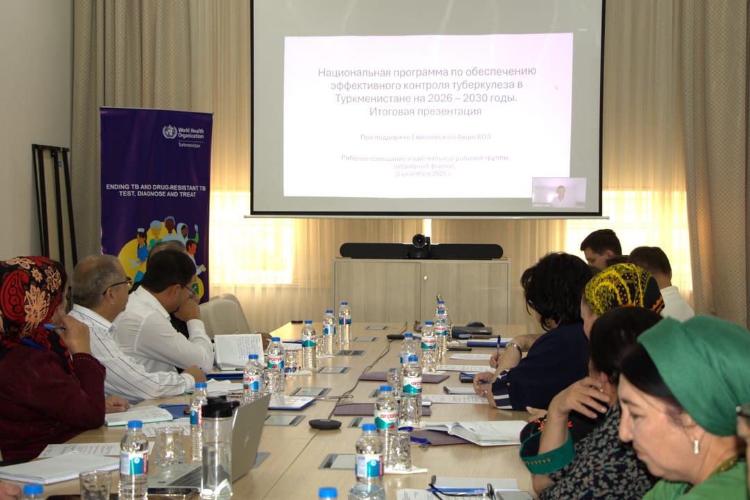 BSGG Türkmenistanda inçekesele gözegçilik etmegiň Milli meýilnamasyny işläp düzmek boýunça duşuşyk geçirdi