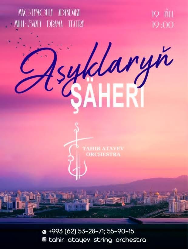 Tahir Atayev Orkestrası, sizleri "Aşıkların Şehri" konserine davet ediyor