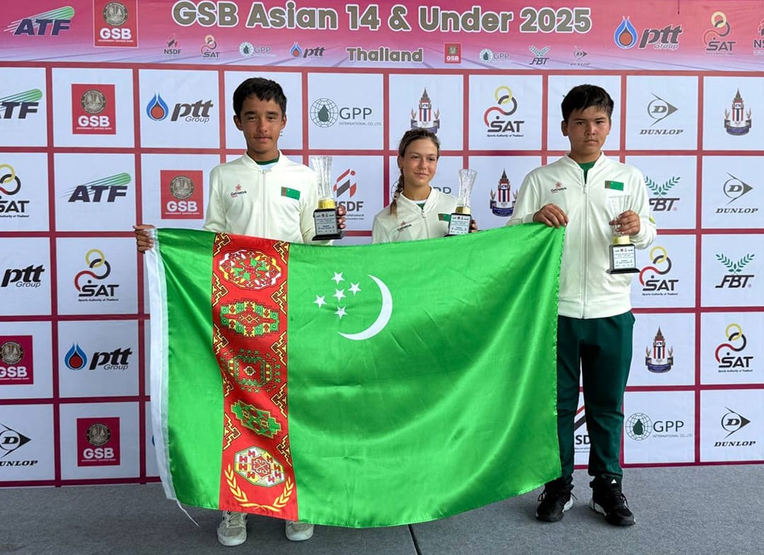 Turkmen tennis players won five medals at International Tournament in Thailand