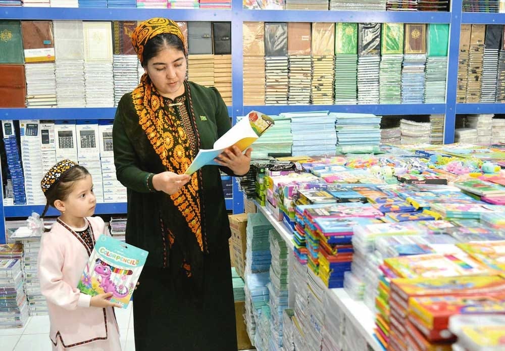 68 school bazaars are operating in Lebap velayat to prepare for the academic year