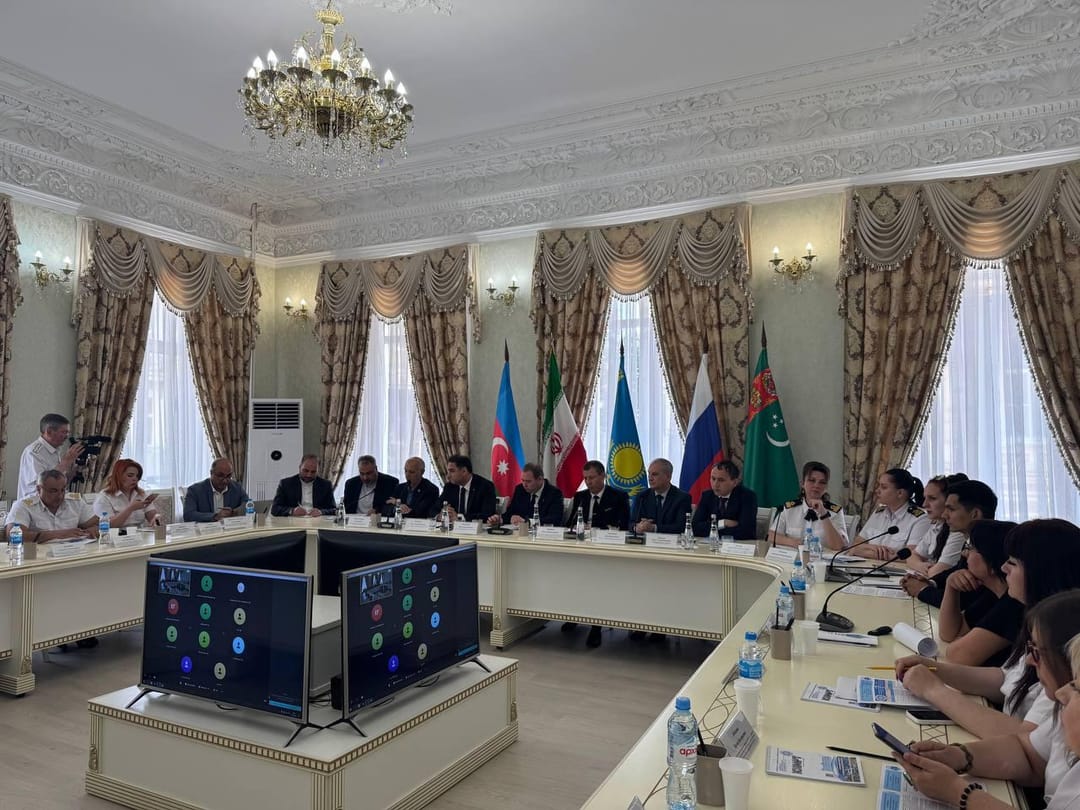 Türkmenistan’ın Astrahan Konsolosu, Kuzey-Güney koridorunun etkinliği hakkında düzenlenen konferansta konuştu