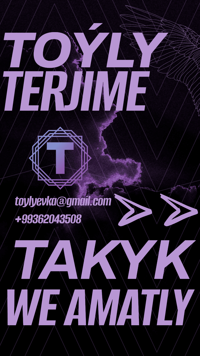 TALYP RESMINAMALARYNYŇ TERJIMESI WE BEÝLEKILER