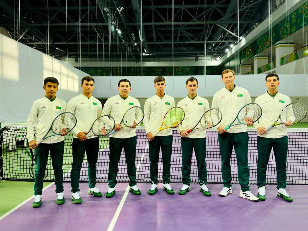 Turkmenistan's national team defeated Brunei at the Davis Cup