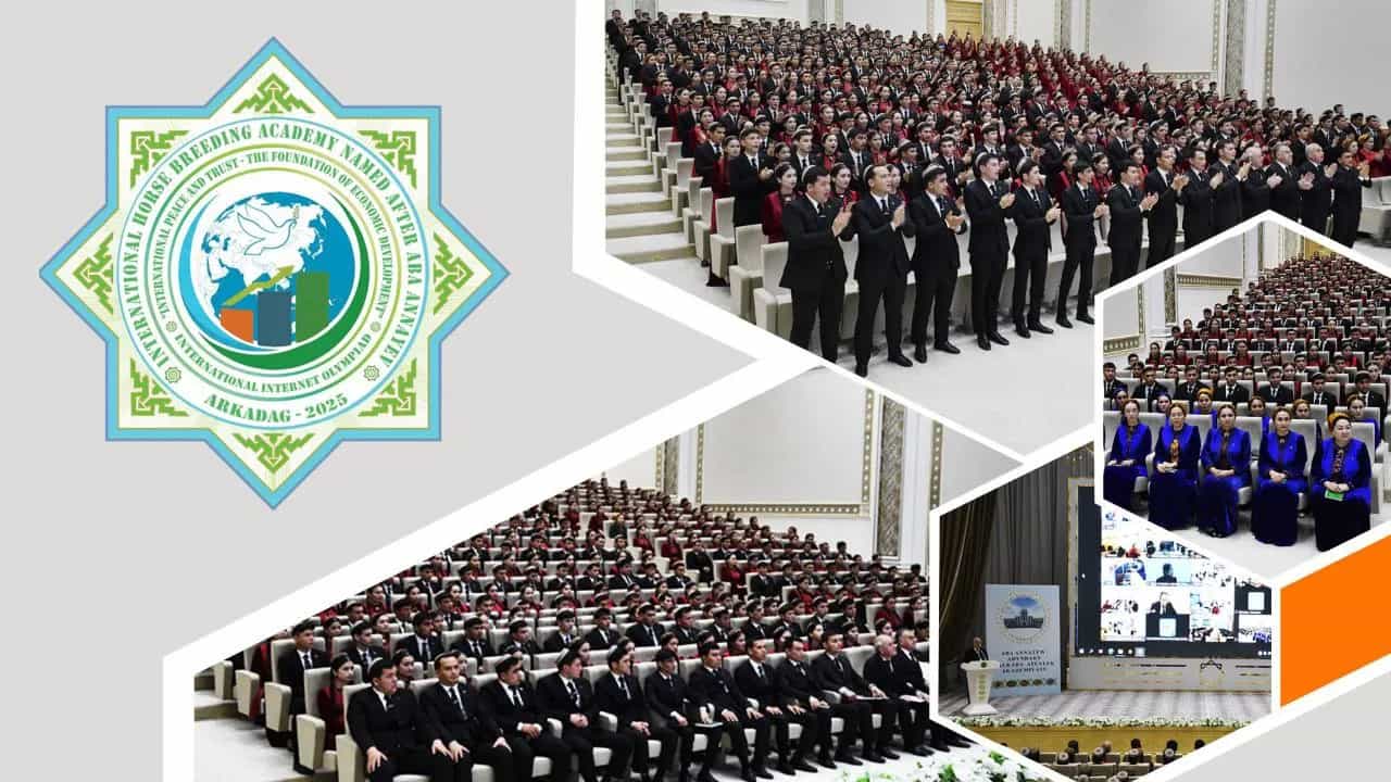 В городе Аркадаг состоялась торжественная церемония открытия Международной интернет-олимпиады «Международный мир и доверие – основа экономического развития».