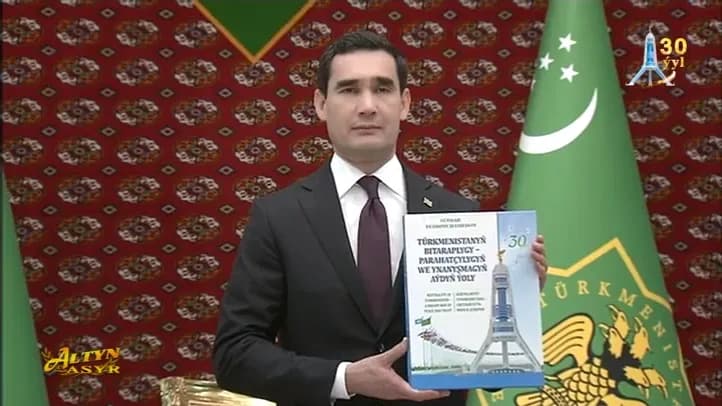 Türkmenistanyň Prezidentiniň Bitaraplygyň 30 ýyllygyna bagyşlanan täze kitaby çapdan çykdy